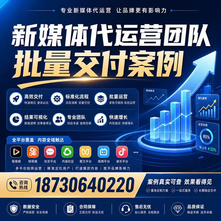 日照代运营公司多客户账号批量高效交付案例